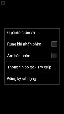 Bộ gõ chữ Chăm VN android App screenshot 0